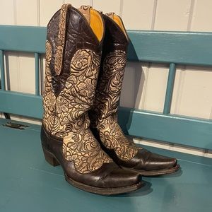 Old gringo Frits embroidered leather cowboy boots